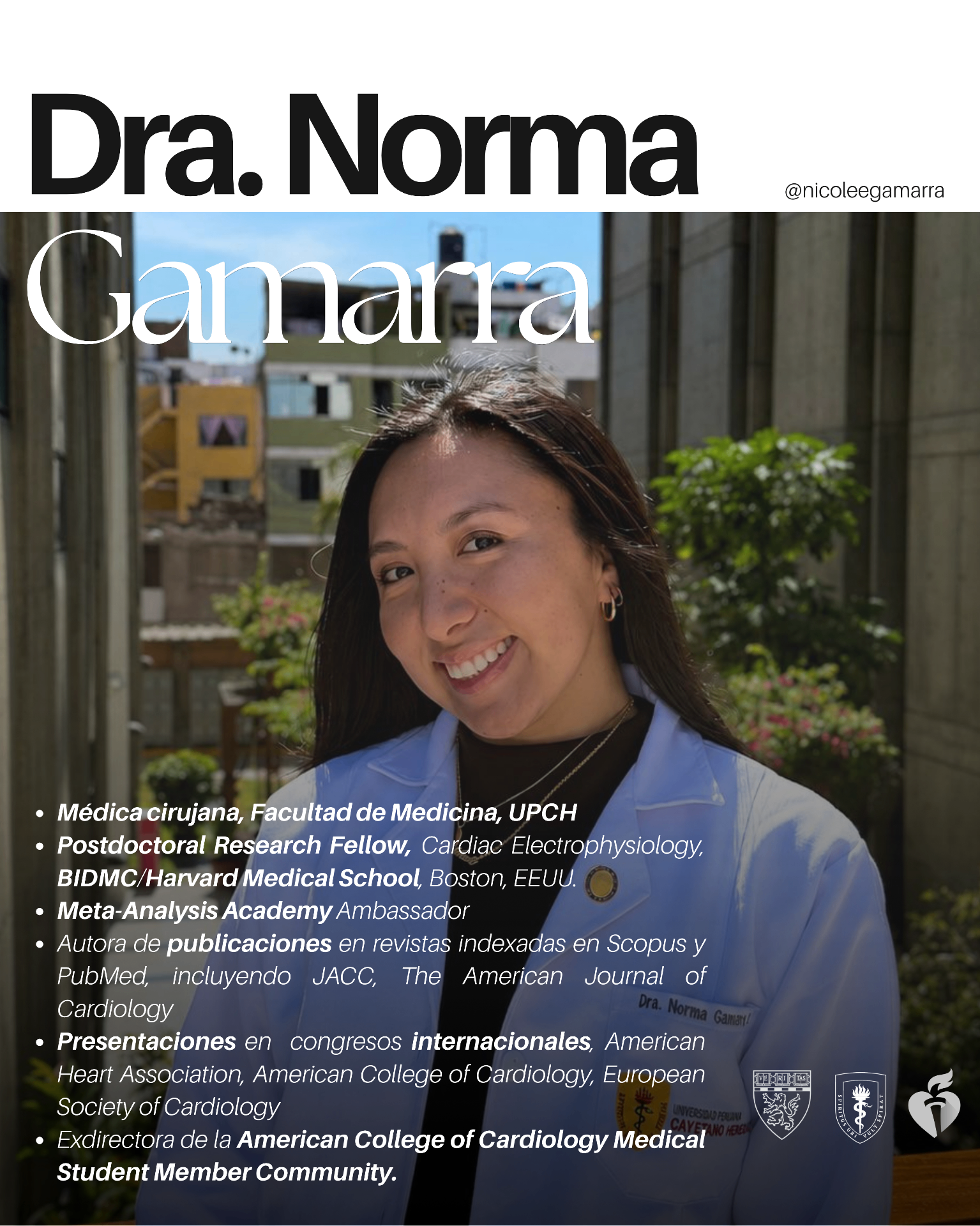 Flyer de Dra. Norma Gamarra